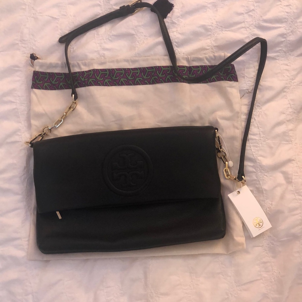 Tory Burch Bombe Fold-Over Clutch